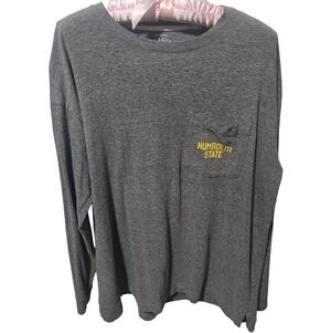 League Gray Humboldt State Women's Shirt, Size Large